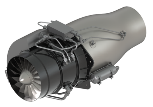 The GE Aerospace-Kratos GEK800 800-pound thrust turbojet engine. (Photo: Kratos)