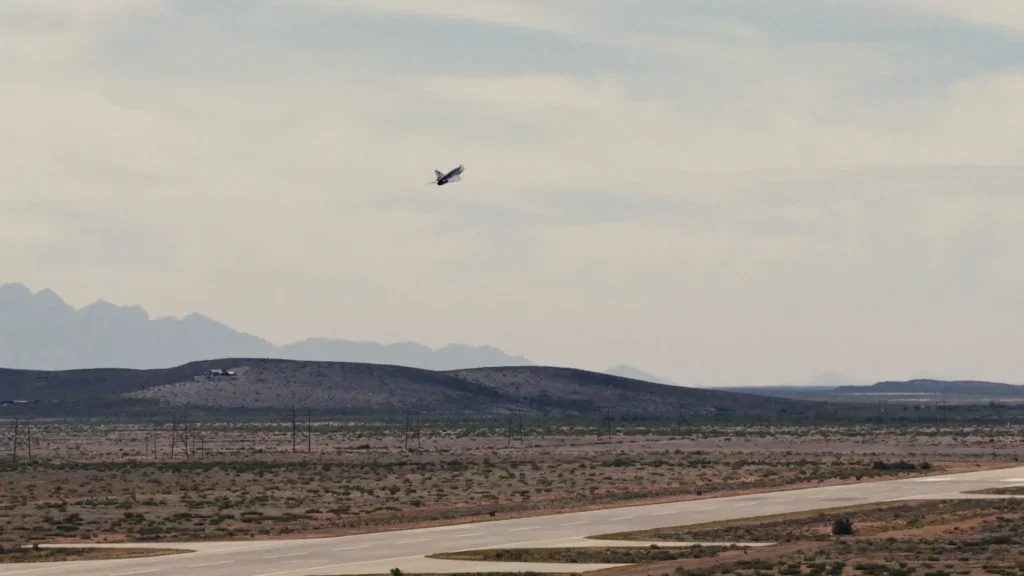 Flight of Hermeus' Mk 2.1 unmanned jet in May 2026. The aircraft achieved supersonic speeds. (Photo: Hermeus)